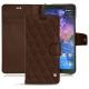 Nokia 7 Plus leather case - Châtaigne - Couture ( Pantone 476C ) 