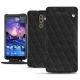 Housse cuir Nokia 7 Plus - Ebène - Couture ( Sleek P C12 - Black ) 