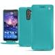 Nokia 7 Plus leather case - Bleu fluo
