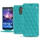 Nokia 7 Plus leather case - Bleu fluo - Couture