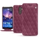 Housse cuir Nokia 7 Plus - Prune vintage - Couture