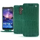Housse cuir Nokia 7 Plus - Crocodile pino