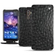 Funda de piel Nokia 7 Plus - Autruche nero