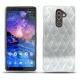 Coque cuir Nokia 7 Plus - Platinium - Couture
