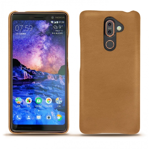 Protections (coque, étui, housse) pour Nokia 7 PlusCastan esparciate ( Pantone #824F2A )