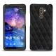 Coque cuir Nokia 7 Plus - Negre poudro - Couture