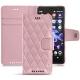 Housse cuir Sony Xperia XZ2 Compact - Rose - Couture ( Nappa - Pantone 2365C ) 