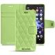 Housse cuir Sony Xperia XZ2 Compact - Vert olive - Couture ( Nappa - Pantone 578U ) 