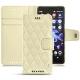 Custodia in pelle Sony Xperia XZ2 Compact - Ivoire - Couture ( Sleek P C12 - White ) 