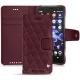 Custodia in pelle Sony Xperia XZ2 Compact - Lie de vin - Couture ( Pantone 5115C ) 