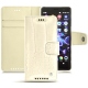 Sony Xperia XZ2 Compact leather case - Crocodile milk