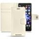 Custodia in pelle Sony Xperia XZ2 Compact - Blanc PU
