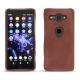 Coque cuir Sony Xperia XZ2 Compact - Passion vintage ( Glutton - Red ) 