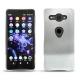 Custodia in pelle Sony Xperia XZ2 Compact - Platinium ( Pantone 877C ) 