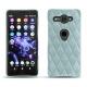 Funda de piel Sony Xperia XZ2 Compact - Bleu ciel - Couture ( Nappa - Pantone 277C ) 