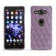 Sony Xperia XZ2 Compact leather cover - Lilas - Couture ( Nappa - Pantone 2645U ) 