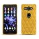 Sony Xperia XZ2 Compact leather cover - Jaune soulèu - Couture