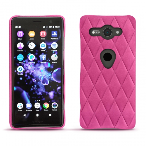 Capa em pele Sony Xperia XZ2 CompactRose BB - Couture ( Pantone #DB599F )