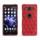 Coque cuir Sony Xperia XZ2 Compact - Rouge troupelenc - Couture