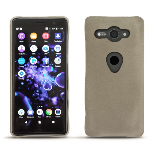 Funda de piel Sony Xperia XZ2 CompactDarboun sabla ( Pantone #BCB1A1 )