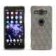Coque cuir Sony Xperia XZ2 Compact - Acier vintage - Couture