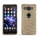 Coque cuir Sony Xperia XZ2 Compact - Autruche desert