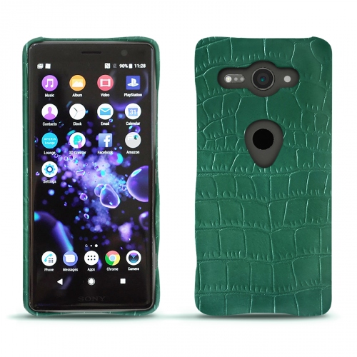 Custodia in pelle Sony Xperia XZ2 CompactCrocodile pino ( Pantone #173F35 ) 