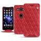 Sony Xperia XZ2 Compact leather case - Rouge troupelenc - Couture
