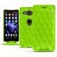 Housse cuir Sony Xperia XZ2 Compact - Vert fluo - Couture