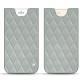 Apple iPhone 8 Plus leather pouch - Gris - Couture ( Nappa - Pantone W428C ) 