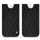 Custodia in pelle Apple iPhone 8 Plus - Ebène - Couture ( Sleek P C12 - Black ) 