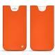 Apple iPhone 8 Plus leather pouch - Orange fluo