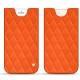 硬质真皮保护套 Apple iPhone 8 Plus - Orange fluo - Couture