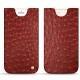 Apple iPhone 8 Plus leather pouch - Autruche ciliegia