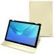 Housse cuir Huawei MediaPad M5 10 Pro - Ivoire ( Sleek P C12 - White ) 