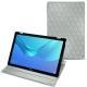 Custodia in pelle Huawei MediaPad M5 10 Pro - Gris - Couture ( Nappa - Pantone W428C ) 