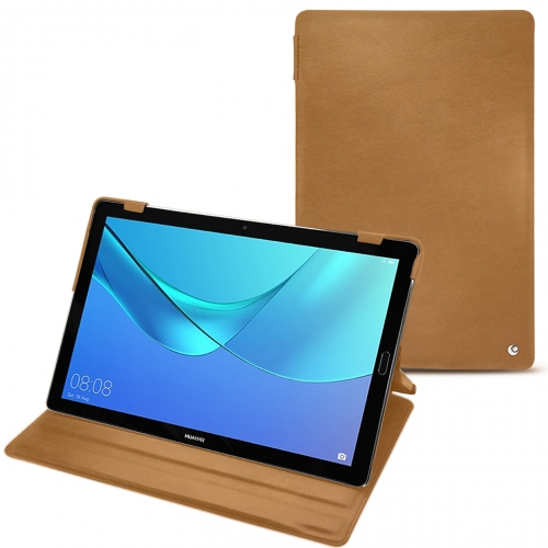 Funda de piel Huawei MediaPad M5 10 ProCastan esparciate ( Pantone #824F2A )