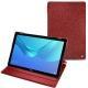 Custodia in pelle Huawei MediaPad M5 10 Pro - Autruche ciliegia