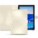 Funda de piel Huawei MediaPad M5 10 Pro - Blanc - Couture ( Bologna - White ) 