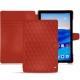 Housse cuir Huawei MediaPad M5 10 Pro - Papaye - Couture ( Pantone 180C ) 