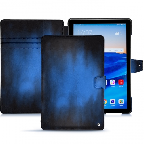 Housse cuir Huawei MediaPad M5 10 Pro : Protection sur mesure pour tablette sur NoreveBleu Patine