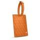 Porte étiquette bagage - Orange - Couture ( Nappa - Pantone 1495U ) 