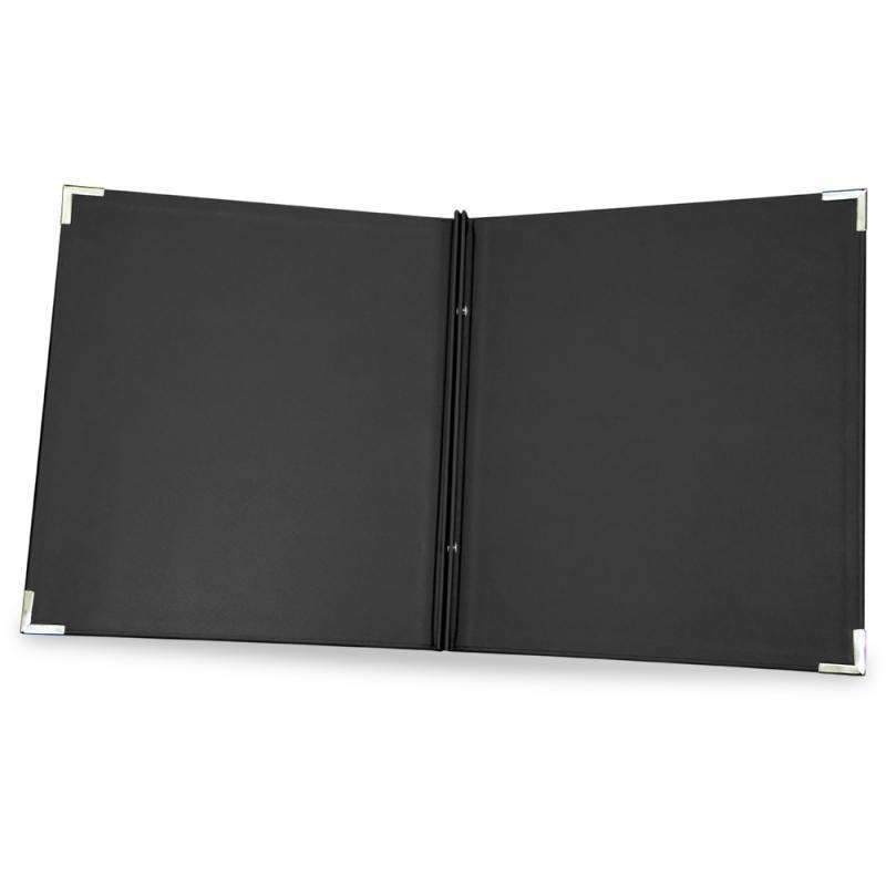 Restaurant menu cover with screwpost binding