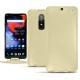 Custodia in pelle OnePlus 6 - Beige ( Nappa - Pantone 7502C ) 