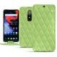 Funda de piel OnePlus 6 - Vert olive - Couture ( Nappa - Pantone 578U ) 