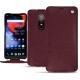Funda de piel OnePlus 6 - Lie de vin ( Pantone 5115C ) 