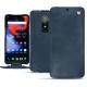 Funda de piel OnePlus 6 - Jean vintage ( Roughtcut - Pantone 285U  ) 