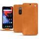 Housse cuir OnePlus 6 - Mandarine vintage ( Pantone 165C ) 