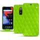 Funda de piel OnePlus 6 - Vert fluo - Couture
