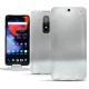 Housse cuir OnePlus 6 - Platinium ( Pantone 877C ) 